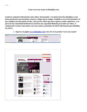 Como crear una cuenta en dalealplay.com