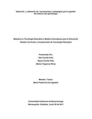 selección y utilización de herramientas y estrategias para la gestión 