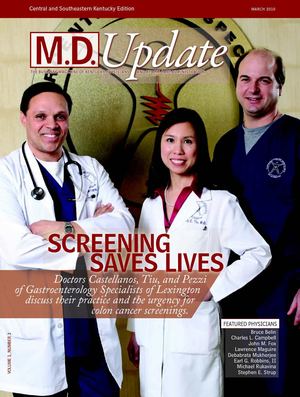 March 2010 "Screening Saves Lives"  M.D. Update Kentucky Edition