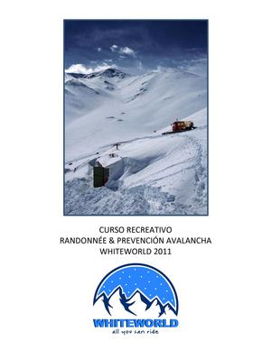Curso Recreativo Randonnée & Prevención Avalancha WhiteWorld 2011