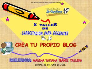 CREA TU PROPIO BLOG