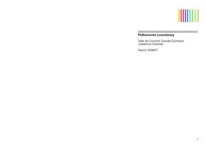 Saisonbroschüre 2006/07