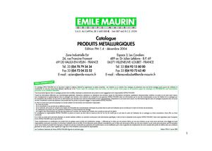 Catalogue Produites métallurgiques