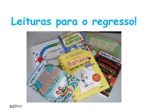 Leituras para o regresso!