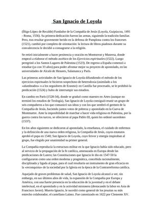 Bibliografia  San Ignacio de Loyola