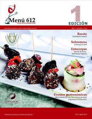 Menú 612 - Guía Restaurantera - Edición 1