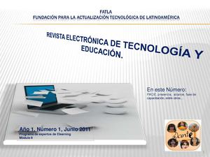 REVISTA ELECTRÓNICA DE TECNOLOGÍA Y EDUCACIÓN