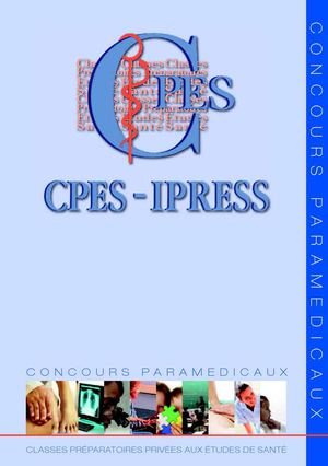 Prépa CPES : Prépa kiné - Prépa Podo - Prépa Manip - Prépa Ergo - Prepa psychomot - Prepa Osteo - Prépa Orthoptie - Prepa Orthophonie - Prepa ifsi