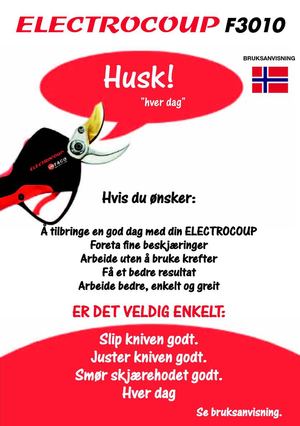 Notice Infaco F3010 - NORVEGE