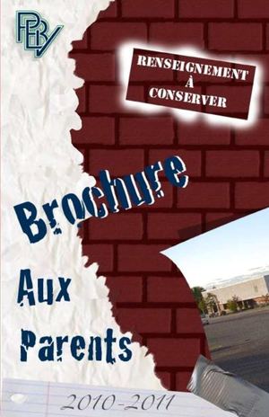 Brochure aux parents