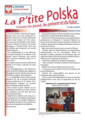 La p'tite Polska N° 1 - Mars Avril 2011