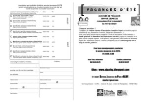 activités de proximité de l'été (planning et inscription)