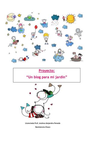 Un blog para la sala de Educación Inicial.Proyecto.