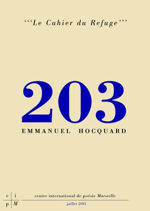 ' ' ' Le cahier du Refuge ' ' ' 203
