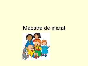 Maestra de inicial