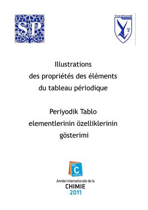 Livret tableau périodique illustré Juin 2011