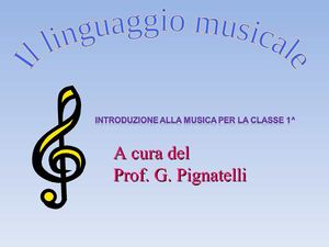 Il linguaggio musicale