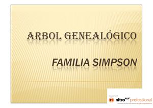 arbol genealogico simpson