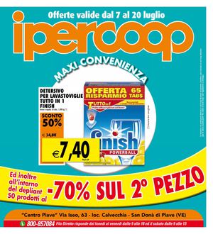 Offerte Ipercoop Centro Piave San Donà - 7/7 - 20/7/2011