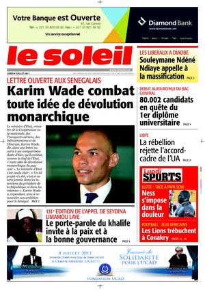 Edition du 04 Juillet 2011