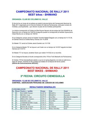 3ra FECHA CAMPEONATO NACIONAL DE RALLY 2012.doc