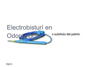Electrobisturí en Odontología