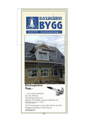 Broschyr Klockargårdens Bygg