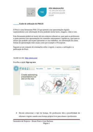 Guião de utilização do PREZI