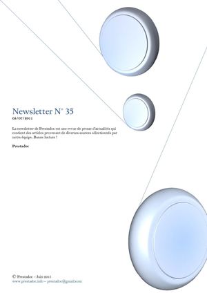 Newsletter N°35 - 05/07/2011 - Prestadoc