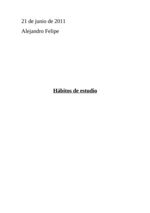 proceso de estudio Alejandro