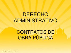 Contratos de obra publica 