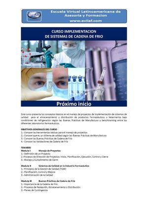 Curso Virtual de Implementacion de Sistemas de Cadena de Frio