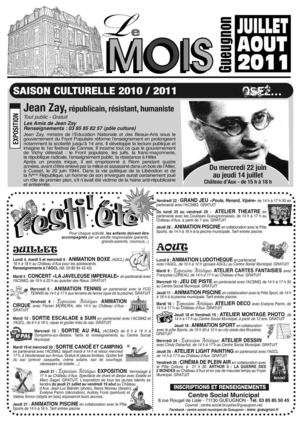 Publication - Le Mois Juillet Aout 2011 - Gueugnon