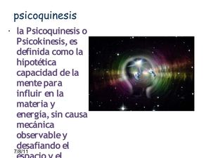 La Psicoquinesis