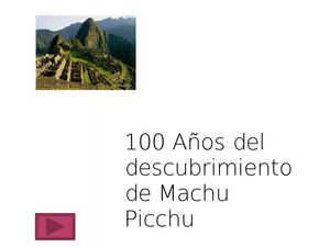 Machu Picchu