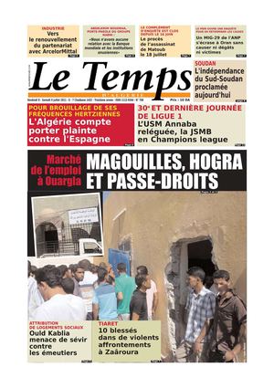 Le Temps d'Algérie Edition du Samedi 09 juillet 2011