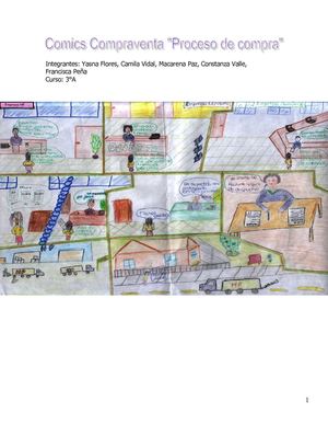 Comic compraventa 3°A Paz, Valle, Vidal, Flores, Peña