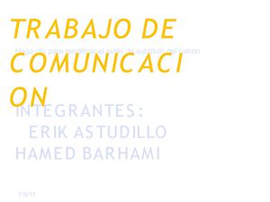 trabajo de comunicacion