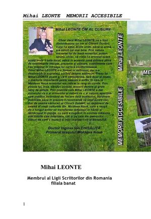 MEMORII ACCESIBILE 2011 autor Mihai LEONTE