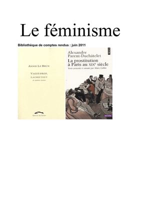 Le féminisme