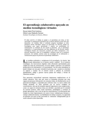 El aprendizaje colaborativo apoyado en