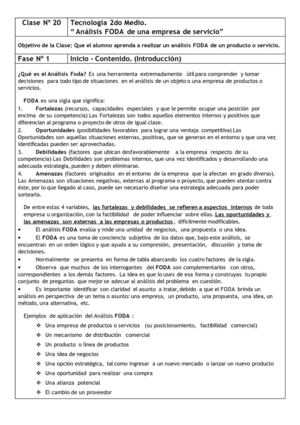 Clase Nº 20 tecno 2do medio.doc Analisis FODA doc