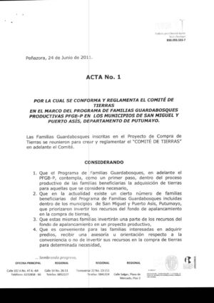 Acta tierras PFGB-P