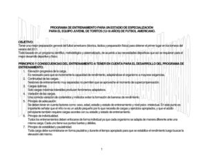 Entrenamiento juvenil de futbol americano en el club toritos de Texcoco