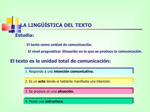 Lingüística Textual
