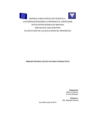 Proyecto Canaima Educativo