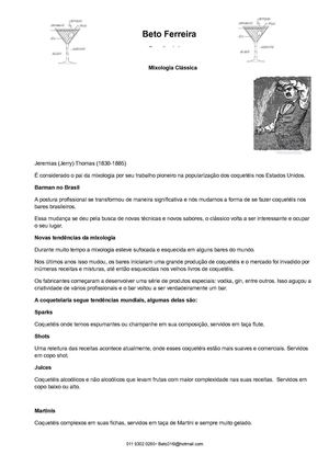 Mixologia Molecular By Beto Ferreira 