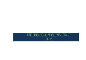 Médicos en Convenio IPP-ULA