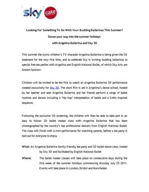 Looking For Something To Do With Your Budding Ballerinas This Summer?
