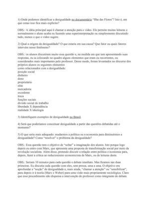 Questões sobre Ilha das Flores